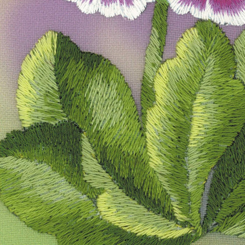 Primroses. Satin Stitch - Cross Stitch Kit from RIOLIS Ref. no.:0066 PT