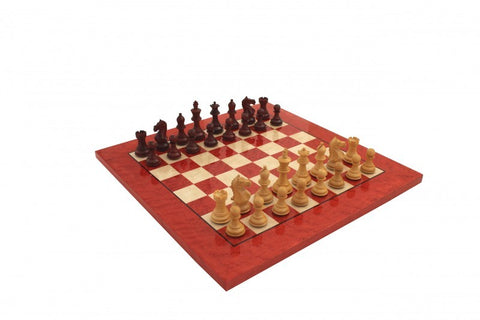 Professional Wooden Chess Set with Briar Erable Wood Chessboard