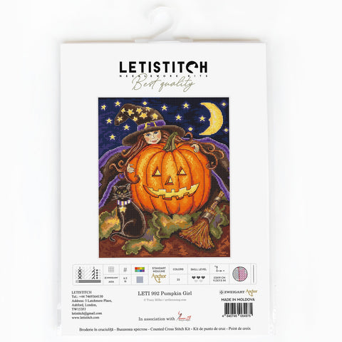 Pumpkin Girl SLETI992 - Cross Stitch Kit