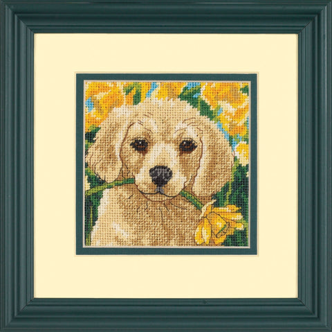 Puppy Mischief - Cross Stitch Kit by DIMENSIONS