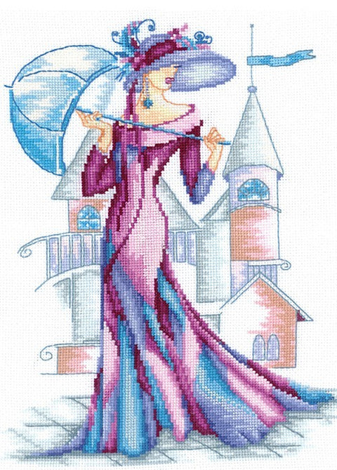 Purple Silk SANR-13 - Cross Stitch Kit by Andriana