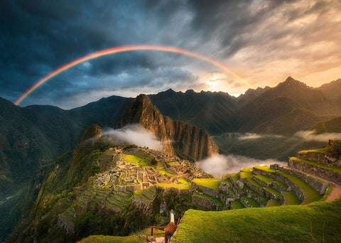 Puzle 1000 Rainbow over Machu Pichu, Peru