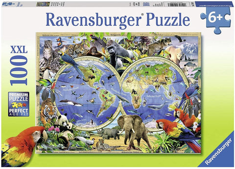 Puzzle 100: Animal Around the World by Ravensburger