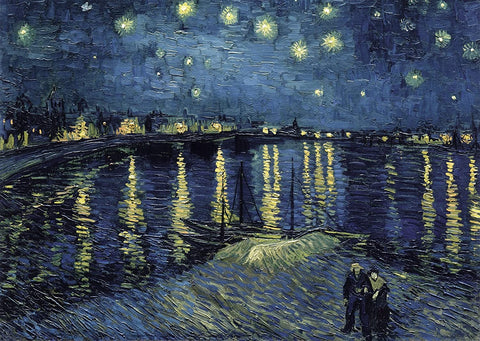 Puzzle 1000 Starry Night Over the Rhône by Van Gogh