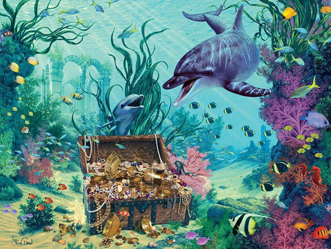 Puzzle 1500 Puzzle Dolphin Treasure