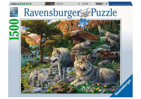 Puzzle 1500 Wolves in Spring