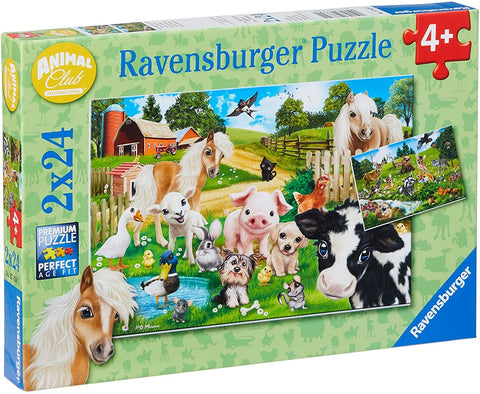 Puzzle 2x24 Animal Friends