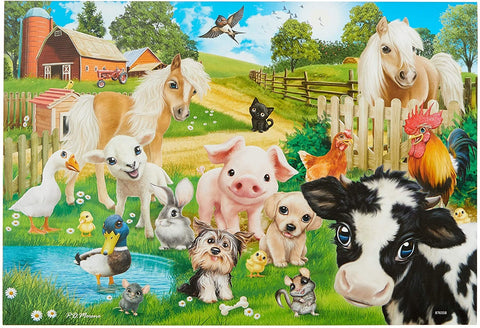 Puzzle 2x24 Animal Friends