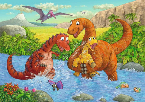 Puzzle 2x24 Dinosaurs at Play