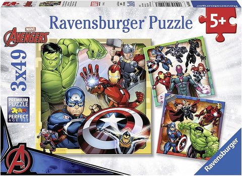 Puzzle 3 x 49 Marvel Avengers