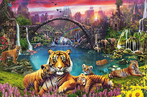 Puzzle 3000 Tiger in Paradise Lagoon