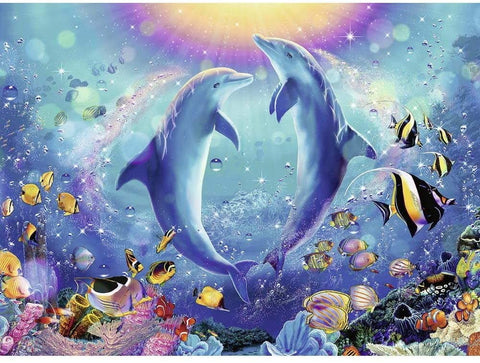 Puzzle 500 - Dance With The Dolphins Puzzle