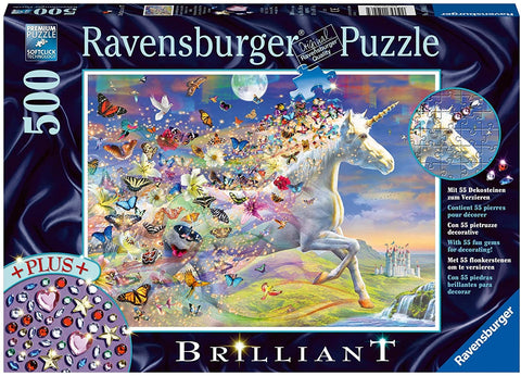 Puzzle 500 Unicorn und Butterflies