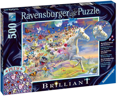 Puzzle 500 Unicorn und Butterflies