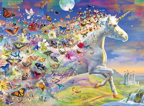 Puzzle 500 Unicorn und Butterflies