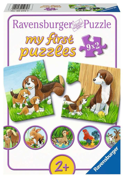 Puzzle 9x2 Baby Animals