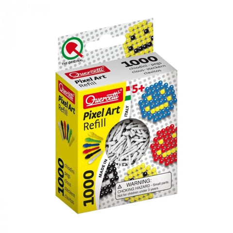 Quercetti Pixel Art White Pegs Refill 1000pcs