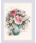 Peonies and Wild Roses cross stitch kit by RIOLIS 1816