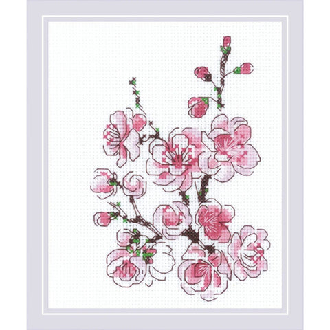 The Branch of Sakura cross stitch kit by RIOLIS 1818