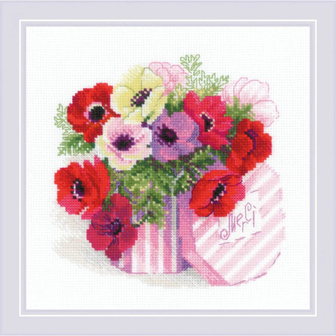 Merci cross stitch kit by RIOLIS 1824