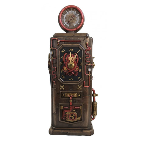 Vintage Gas Pump Clock Statue