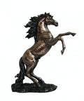 Bronze Finish Stallion Horse Statue