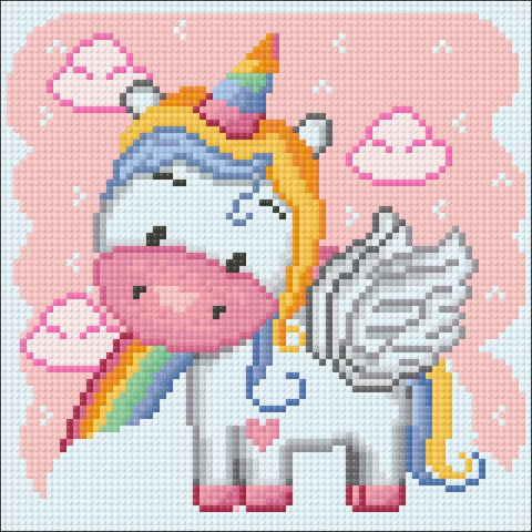 Rainbow Unicorn 20х20 Diamond Painting Set Cs2703