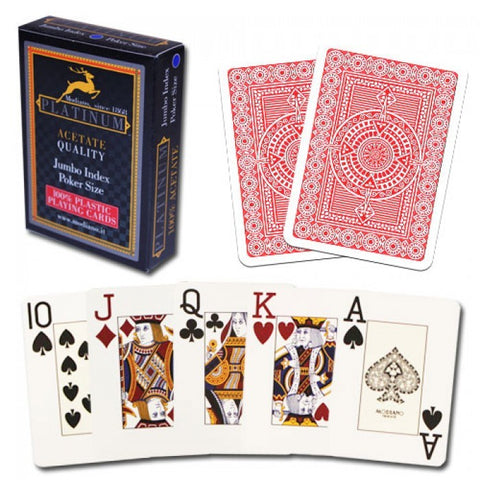 Modiano Ramino Acetate Quality playing cards (red)