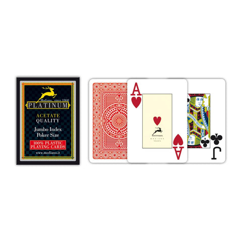 Modiano Ramino Acetate Quality playing cards (red)