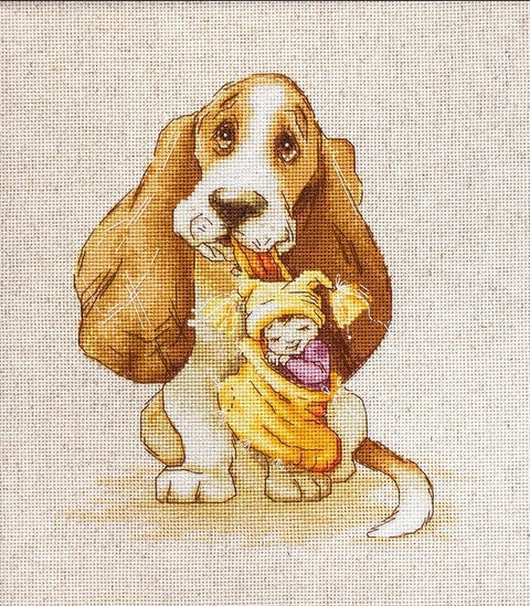 RARE find: Basset SB1121 - Cross Stitch Kit by Luca-s