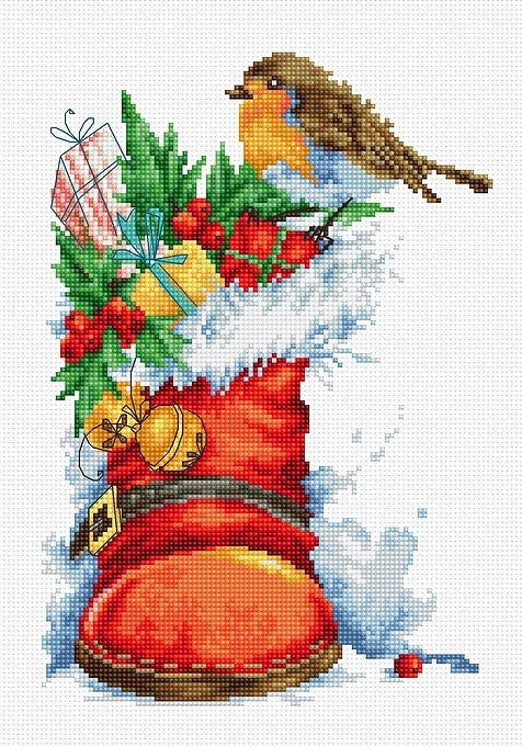 RARE find: Christmas boot SB2310 - Cross Stitch Kit by Luca-s