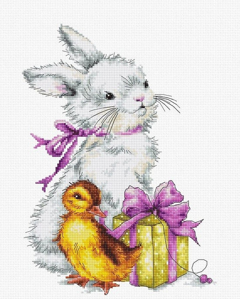 RARE find: Easter Greeting SB1127 - Cross Stitch Kit by Luca-s