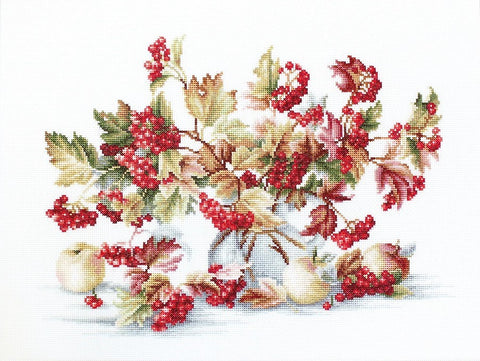 RARE find: Guelder Rose SB2272 - Cross Stitch Kit by Luca-s