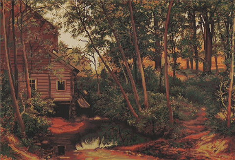 RARE find: Lanscape, reproduction of Shishkin SB456 - Cross Stitch Kit by Luca-s