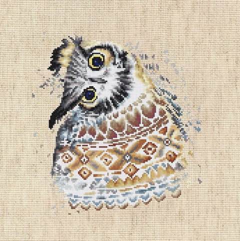 RARE find: Owl SB2311 - Cross Stitch Kit by Luca-s