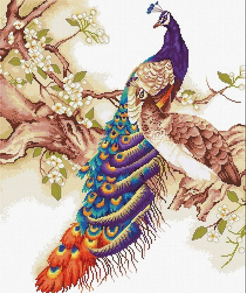 RARE find: Peacocks SB459 - Cross Stitch Kit by Luca-s