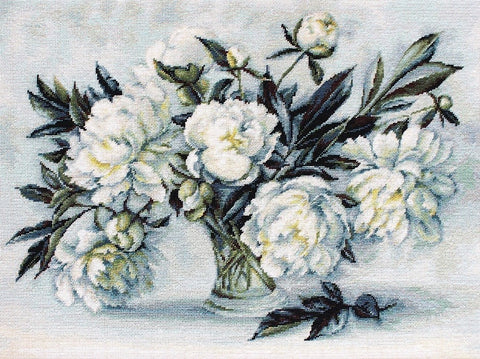 RARE find: Peonies SB517 - Cross Stitch Kit by Luca-s