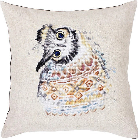 RARE find: Pillow Indian Owl SPB161 - Cross Stitch Kit by Luca-s