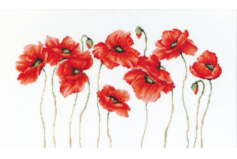 RARE find: Poppies SB2223 - Cross Stitch Kit by Luca-s