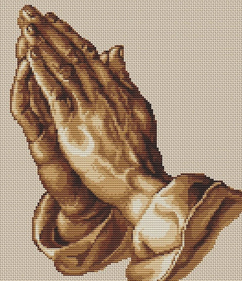 RARE find: Praying Hands SB350 - Cross Stitch Kit by Luca-s