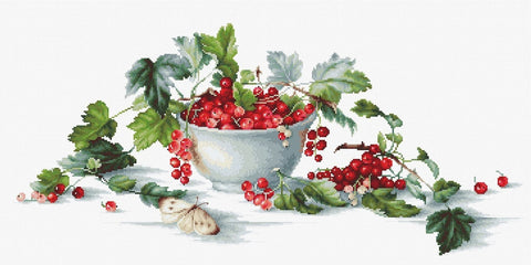 RARE find: Red Currants SB2260 - Cross Stitch Kit by Luca-s