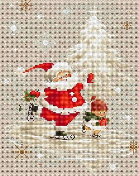 RARE find: Santa Claus SB1118 - Cross Stitch Kit by Luca-s