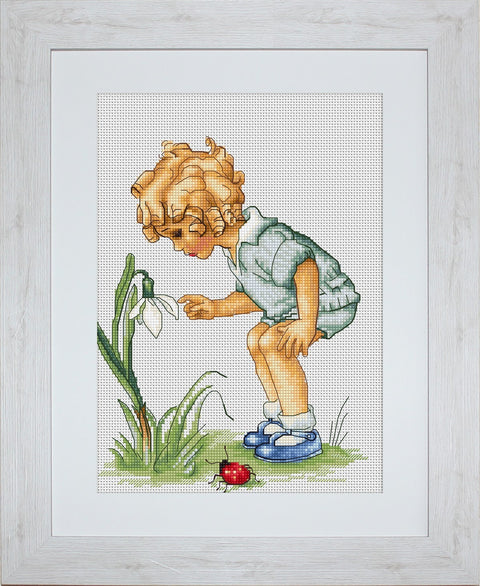 RARE find: Snowdrop SB1101 - Cross Stitch Kit by Luca-s