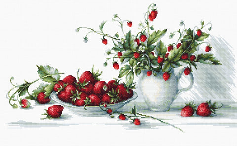 RARE find: Strawberries SB2277 - Cross Stitch Kit by Luca-s