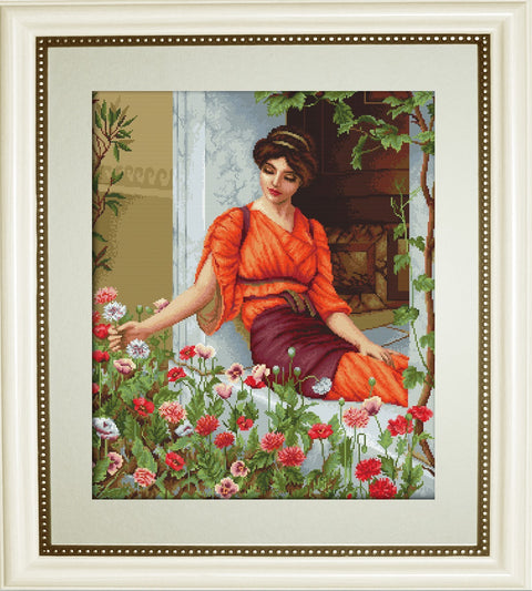 RARE find: Summer Flowers SB474 - Cross Stitch Kit by Luca-s