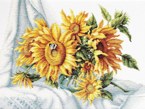 RARE find: Sunflowers SB2264 - Cross Stitch Kit by Luca-s