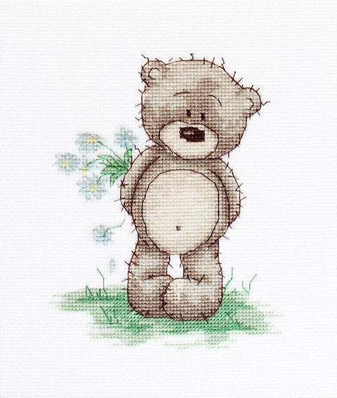 RARE find: Teddy Bruno SB1090 - Cross Stitch Kit by Luca-s