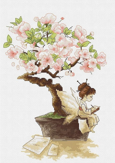 RARE find: The Sakura SB1114 - Cross Stitch Kit by Luca-s