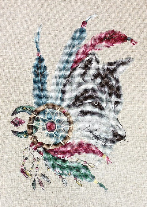 RARE find: The Wolf SB2305 - Cross Stitch Kit by Luca-s