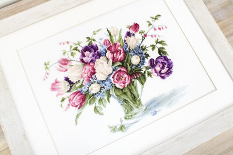 RARE find: Tulips SB2261 - Cross Stitch Kit by Luca-s